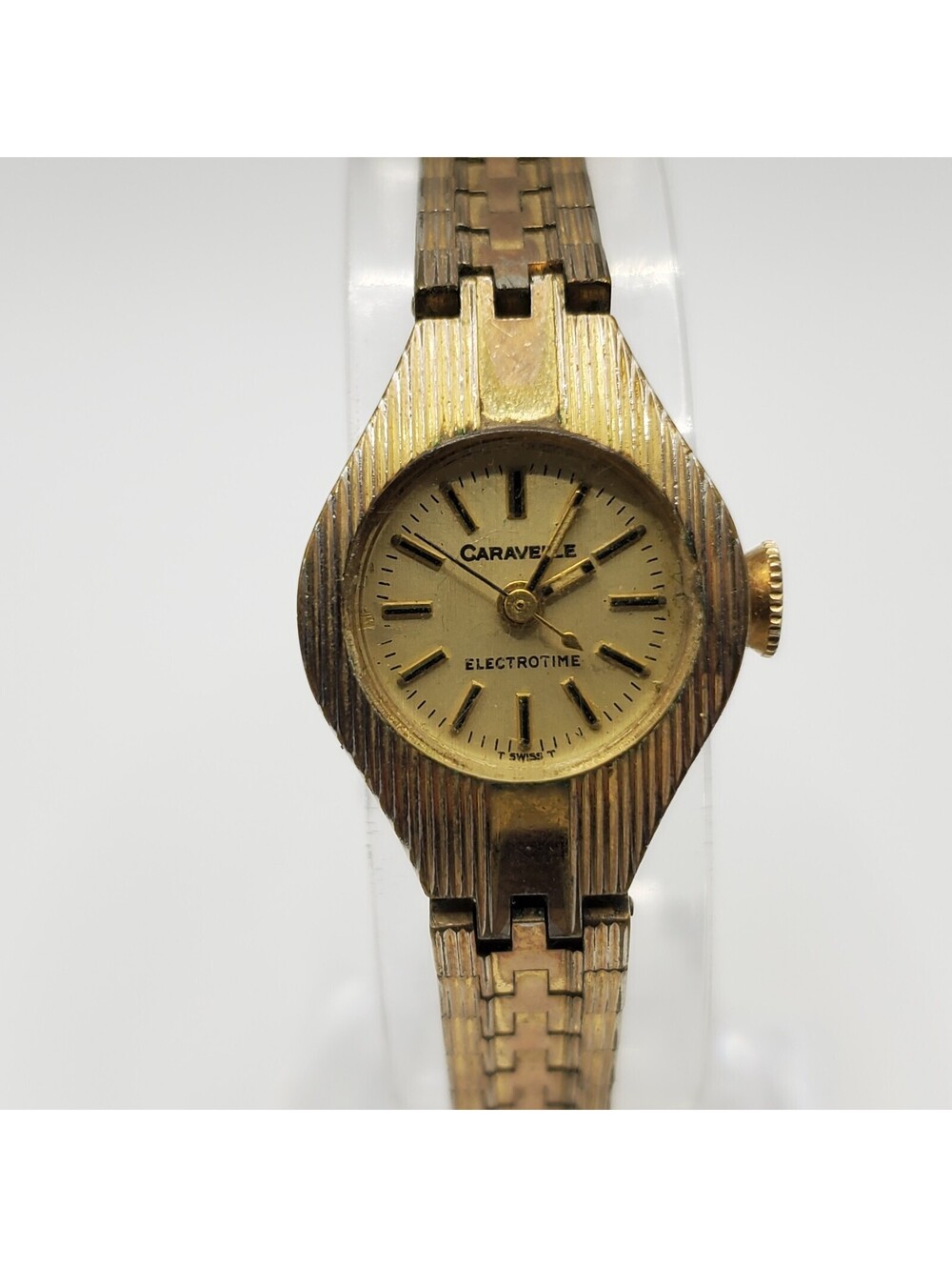 Vintage Caravelle Electrotime Womens Watch 17mm  For Parts Or Repair